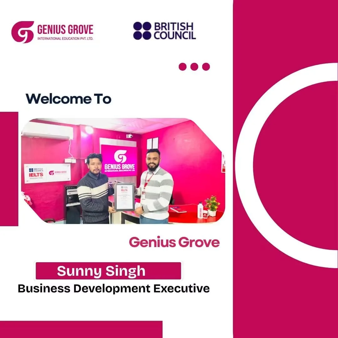 Sunny Singh, Business Development Executive, British Council, visiting Genius Grove